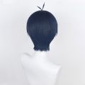 Anime Isagi Yoichi Cosplay Wig 28cm Black/Blue Cosplay Wigs Heat Resistant Yoichi Isagi Wigs Halloween Party Wigs.