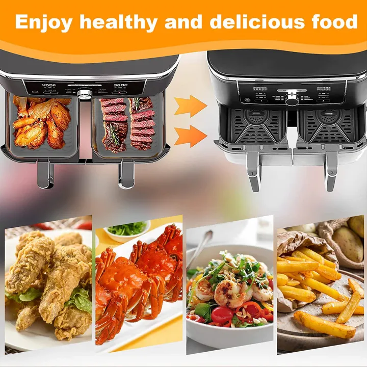 2Pcs%20Air%20Fryer%20Silicone%20Pot%20Air%20Fryer%20Liner%20Heat%20Resistant%20Air%20Fryer%20Silicone%20Basket%20Rectangle%20Baking%20Pan%20for%20Oven%20Microwave%20-%20Image%205