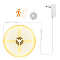 Smart PIR Motion Sensor Super Bright 24v COB LED Strip Light Auto ON/OFF 320leds/m for Kitchen,Stair,Wardrobe Decor with EU/US lightify. 