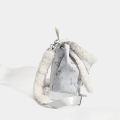 Cute Fluffy Rabbit Ears Hat Backpack for Autumn Winter New Design High-sense Large Capacity Hundred-match Bag for Women. 