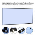 60 72 100 120 150 Inch 16:9 Portable Wrinkle Free Lightweight Projector Screen Home Outdoor Front Rear Projection Curtain Fabric. 