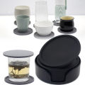 6Pcs 10cm Silicone Coasters Round Heat Resistant  Tea Cup Mat Drink Coffee Mug Glass Beverage Holder Pad Decor Table Mat. 