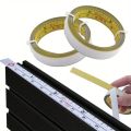 Steel Adhesive Tape Measure, Imperial and Metric Scale Ruler Sticker, Left To Right Reading Self-Adhesive Measuring Tape. 