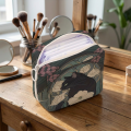1 PC Cat Pattern Printed Sanitary Napkin Storage Bag, Women's Lightweight Tissue Bag, Sanitary Tissue Bag.