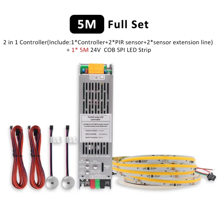 24V%20400W%202in1%20Stair%20Light%20Controller%20Kit%205M%2010M%2015M%20COB%20Running%20Water%20Flow%20Strips%20PIR%20Motion%20Sensor%20Staircase%20Lighting%20Controler%20-%20Image%208