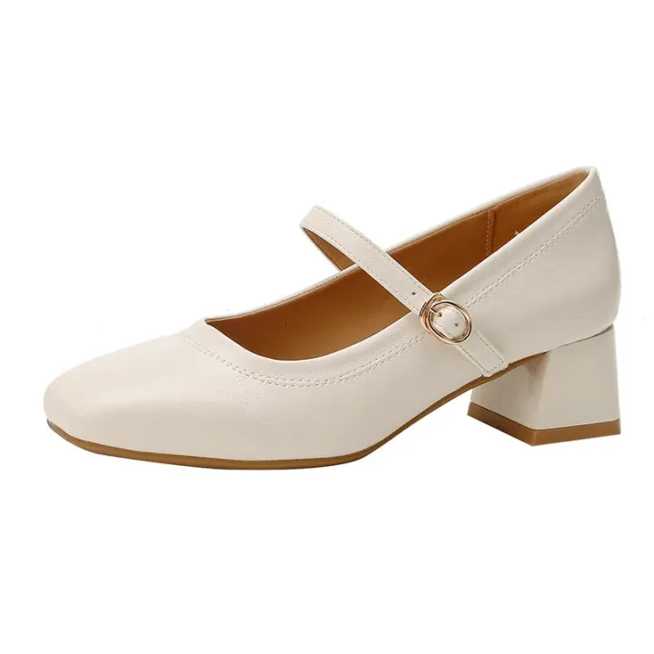 2024%20Summer%20Women%203cm%20High%20Heels%20Concise%20Wine%20Red%20Office%20Pumps%20Female%20Metal%20Buckle%20Strap%20High%20Heels%20Lady%20Sweet%20Mary%20Jane%20Shoes%20-%20Image%207