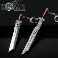 Final Fantasy Remake Cloud Strife Buster Sword Keychain Zack Fair Weapon Sword of Armor Break Key Ring For Fans Jewelry. 