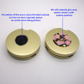 Empty Jar Pot Makeup Pressed Powder Cosmetic Storage Container Tin Portable - Multi-purpose Makeup Pot With Vanity Mirror.