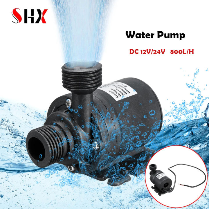 Ultra Quiet Water Pump Mini DC12V 19W 800L/H Brushless Motor