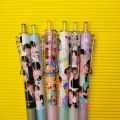 BTS Inspired Gel Pen Set - 12 Piece bts design Ball Point Kit - Perfect for boys and girls - BANGTAN BOYS - Student geometry accessories - Bts pen. 