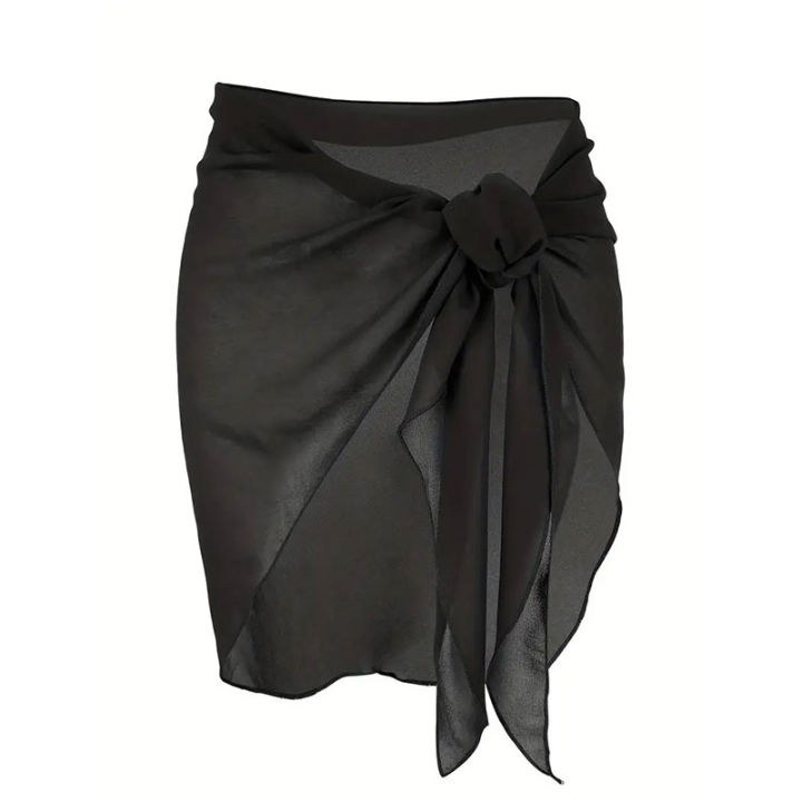 Women%20Short%20Sarongs%20Swimsuit%20Coverups%20Beach%20Bikini%20Wrap%20Sheer%20Short%20Skirt%20Chiffon%20Scarf%20Cover%20Ups%20for%20Swimwear%20-%20Image%207