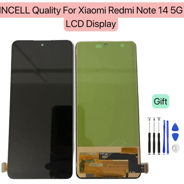 6.67" INCELL For Xiaomi Redmi Note14 5G LCD Display Screen+Touch Digitizer For Redmi Note 14 5G Display Assembly