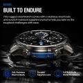 New Zeblaze VIBE 8 AMOLED Display Built-in Flashlight Smartwatch Sapphire Lens Make/Receive Calls HR/BP Monitoring Smart Watch.