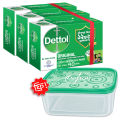 Dettol Soap Original Pack of 3 (70gm X 3) Free Tiffin Box.