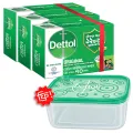 Dettol Soap Original Pack of 3 (70gm X 3) Free Tiffin Box.