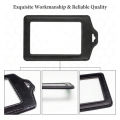 Lanyards For Id Badges Black Lanyards For Cruise Ship Cards Lanyard With Leather Id Holder (2Pcs).