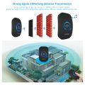 Fuers Wireless Doorbell Waterproof Door Chime Kit Welcome Chime Home Door Bell Intelligent 32 Songs Melodies Sound And LED. 
