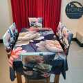 3D Print Premium Dining Table Cloth & Chair Cover Set 7 in 1 From Arshi Super Shop. 