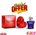 Special Buy 1 Get 1 Free Offer Mutual Love Perfume 50ml And Blue Lady 30ml Perfume For Women Eid Gift For Ladies  Limited Stock Available. 