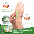 Green Tea Hand Mask Anti-Wri-nkle Moisturizing Wh-itening Repair Exfoliating Callus Film Nourish Hand Skin Care Cream 50g.