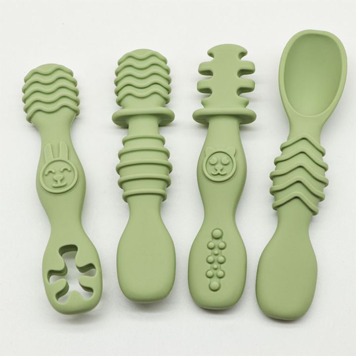 4%20Pcs%20Silicone%20Baby%20Food%20Spoons%20Easy-to-Grip%20Training%20Utensils%20Children's%20for%206%20Months%20Years%20Old%20Infants'%20for%20BPA-Free%20Christmas%20Gift%20Tableware%20-%20Image%206