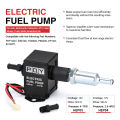 Universal 12V Electronic Inline Fuel Pump 4-7PSI High Pressure 90LPH Gas Petrol Diesel Compatible 40104 40106 40107 P502. 