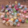 10Pcs 8-30 Styles Mix Glass Bottles Milk Tea Cup Ball Earring Charms Diy Findings Keychain Bracelets Pendant For Jewelry Making.