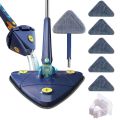 UNTIOR Telescopic Triangle Mop 360° Rotatable Spin Cleaning Mop Squeeze Wet and Dry Use Water Absorption Home Floor Tools. 