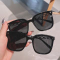Korean fashion sunglasses UV protection big square frame retro luxury high quality optical filter men and women-YV. 