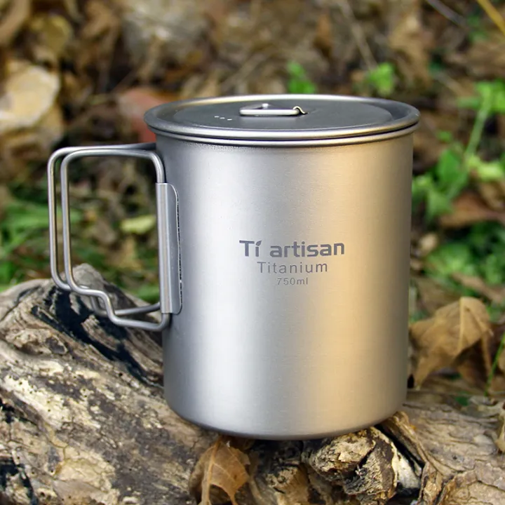 Tiartisan%20Tatinium%20Camping%20Mug%20Hiking%20Tableware%20Fodable%20Handle%20Coffee%20Cups%20with%20Lids%20Lightweight%20Frosted%20Cup%20Mugs%20-%20Image%207