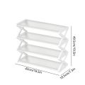 4-Tier Foldable X-Shape Shoe Rack, No Assembly Space Saving Organizer, Freestanding Storage Shelf, for Entryway, Hallway, Closet.