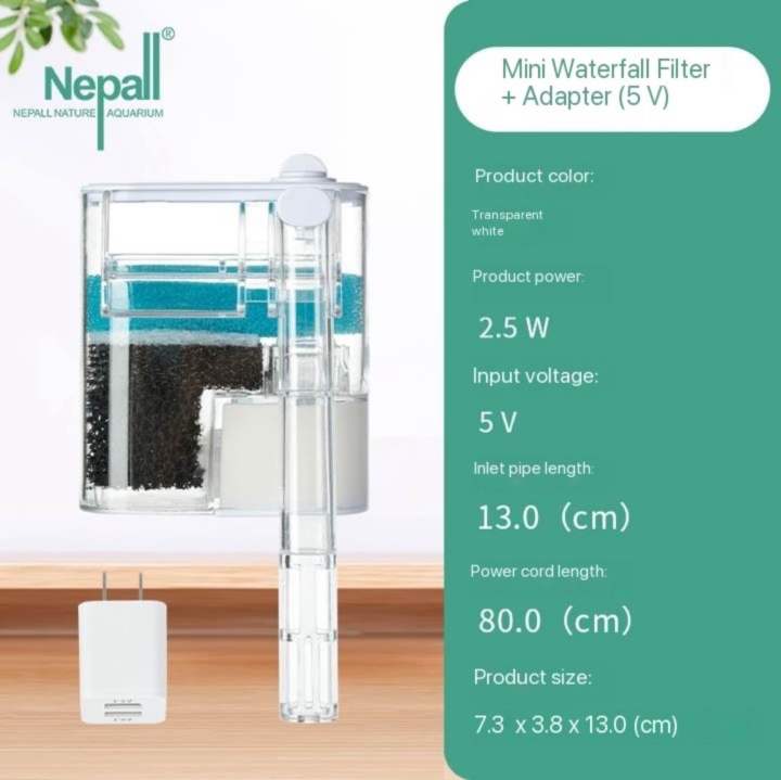 Fish%20%20Tank%20Filter%20Waterfall%20Oxygenated%20Water%20Purification%20Cycle%20Mute%20Three-In-One%20Small%20Wall-Mounted%20Filter%20Box%20-%20Image%206