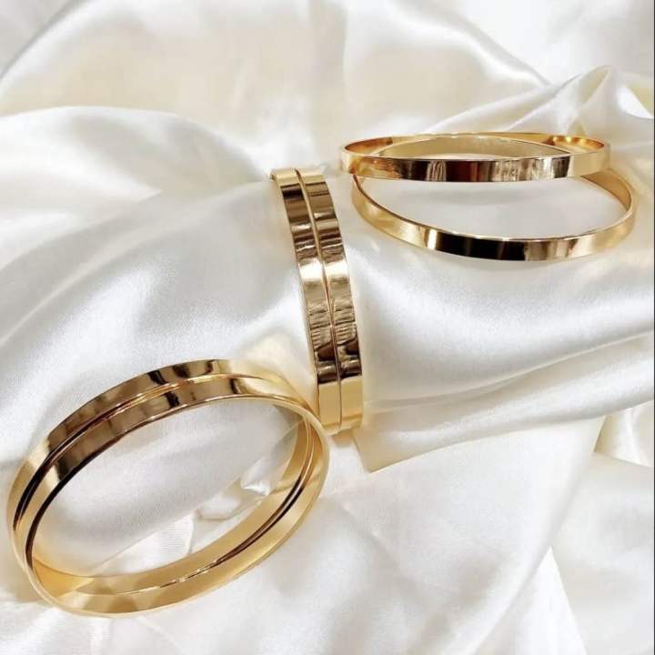Imported China Bangles Set Women Bracelet Gold Plated