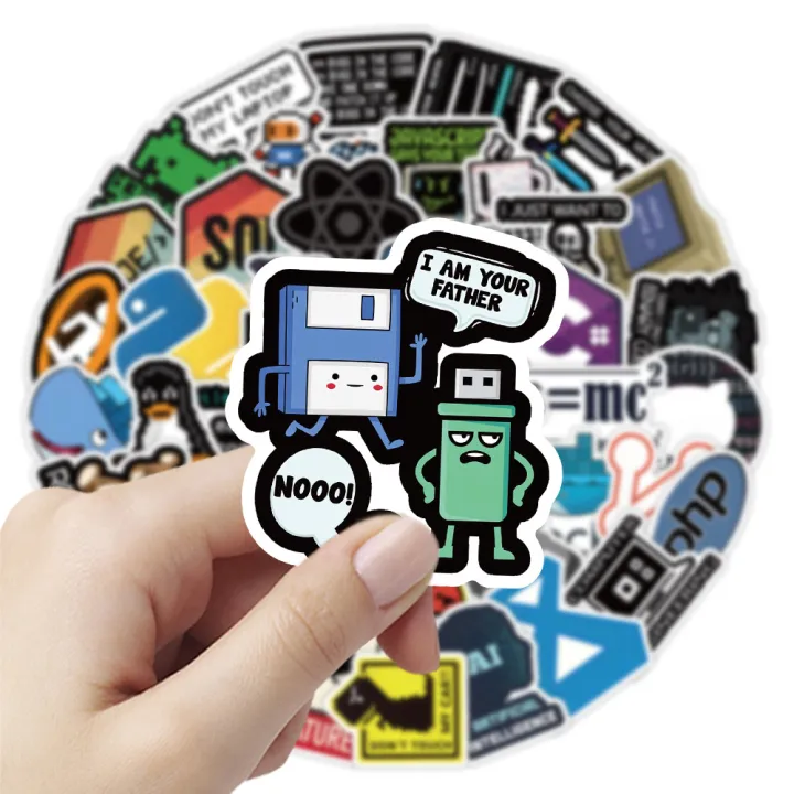 50Pcs%20Cartoon%20Programming%20Meme%20Stickers%20Hacker%20DIY%20Stickers%20Skateboard%20Motorcycle%20Suitcase%20Decor%20Phone%20Laptop%20Decals%20-%20Image%202