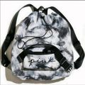 Victoria’s Secret PINK Packable Backpack NWT - Tie Dye Black, White, Gray. 