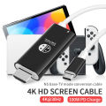 TYPE C to HDMI 4K Cable USB C HDTV Adapter for TV Converter for iPhone Switch Steam Deck MacBook iPad   Laptop. 