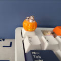 Transparent Resin Keycap DIY Cute Custom Keycaps for Mechanical Keyboard Caps Halloween Faceless Monster Ghost Pumpkin Key Caps. 