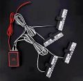 4*4 New Car LED White Grill Flashers Strobe Light. 