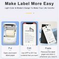 Marklife self-adhesive circular white transparent solid color printer thermal label, suitable for P50/D100/D200 printers. 