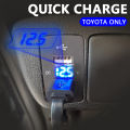 Dual USB QC Car Socket Charger 12-24V 4.2A Dual USB Voltmeter Mobile Phone Quick Charge Power Adapter For Toyota. 