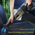 1 Set Car Mounted Vacuum Cleaner Handheld Powerful Suction Rechargeable Car and Home Dual Use Small Wireless Vacuum Cleaner. 