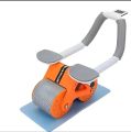 Abdominal Roller Ab Wheel Roller Automatic Rebound Ab Roller Wheel Abdominal Exercises Abdominal Exercise Equipment with Knee Pad Elbow Support Phone Holder for Home Gym Strength Workouts.