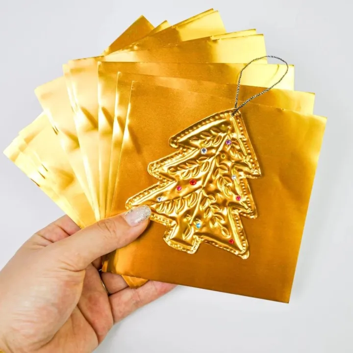 making%2070%20micron%20Thick%20Engraving%20Drawing%20paper%20Gold%20Foil%2020*30cm%20Aluminum%20Foil%20Art%20Paper%20DIY%20Handmade%20Foil%20Paper%20Paper%20Art%20-%20Image%204