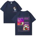 Kanye West Graduation Bear Double Sided Printed T shirt Men Women Fashion Hip Hop Cool Tops short sleeve Unisex T-shirts 72463. 