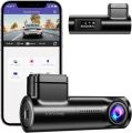 AZDOME M300 WiFi 1080P Mini Dash Cam for Car, Voice Control Car Camera, Fatigue Driving Reminder Dashboard Camera with APP WDR Night Vision Loop Recording, 24H Parking Mode, Black, Easy to Install. 