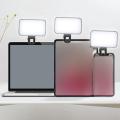 Portable Mini Selfie Fill Light Rechargeable 3 Modes Adjustable Brightness Clip On For Mobile Phone Make Up Computer Fill Light. 