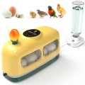 8 Egg Incubator with Egg Turning and Temperature Control, Integrated Candler Incubators for Hatching Eggs, Chicken, P.
