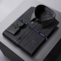 Men Formal Shirt Long Sleeve Office Solid Color Fashion Business Pocket Social Office Blue White Shirts Men's Clothing S-5XL.