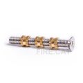10PCS M3 4x3mm Brass Insert Nut Thread Knurled Embedment Nuts Hot Melt Knurl Thread Inserts Plus Well Nut. 