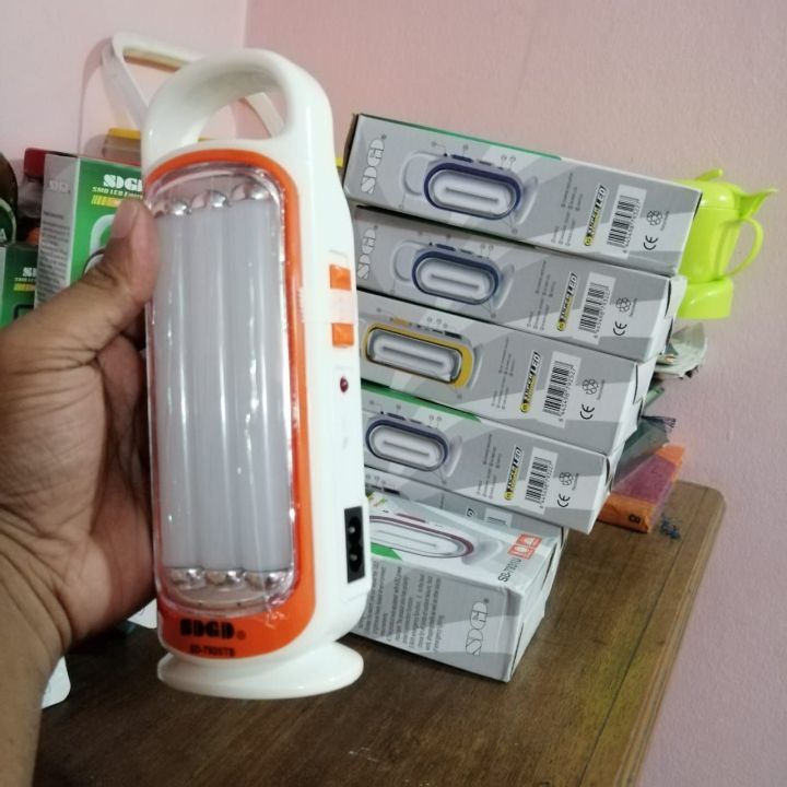 Rechargeable%20Light%20SD-7925TB%203%20Month%20Warranty%20Three%20Tube%20Style%20Portable%20Homehlod%20Rechargeable%20LED%20Emergency%20Light%20With%20Charger%20Cable,%20Touch%20Light%20-%20Image%202
